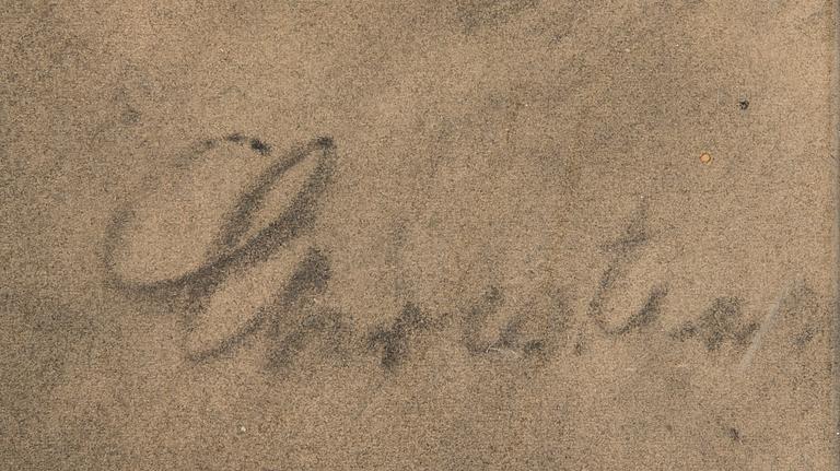 POUL S. CHRISTIANSEN, kolteckningar, 2 st, den ena signerad, daterade 1881 och 1885.