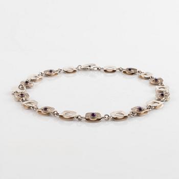Arvo Saarela, silver and cabochon cut amethyst necklace.