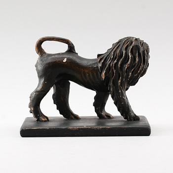 FIGUR, målat trä, 1700-tal.