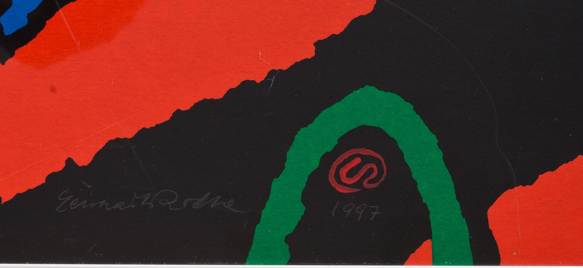 LENNART RODHE, färgserigrafi, signerad, daterad 1997 och numrerad 188/200 .