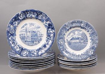 MATSERVIS, 50 delar,flintgods, "Skåne", Rörstrand.