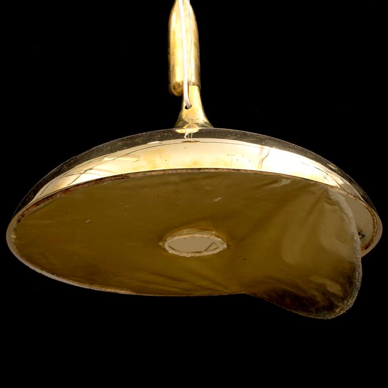 TAKLAMPA, mässing, 1900-tal.