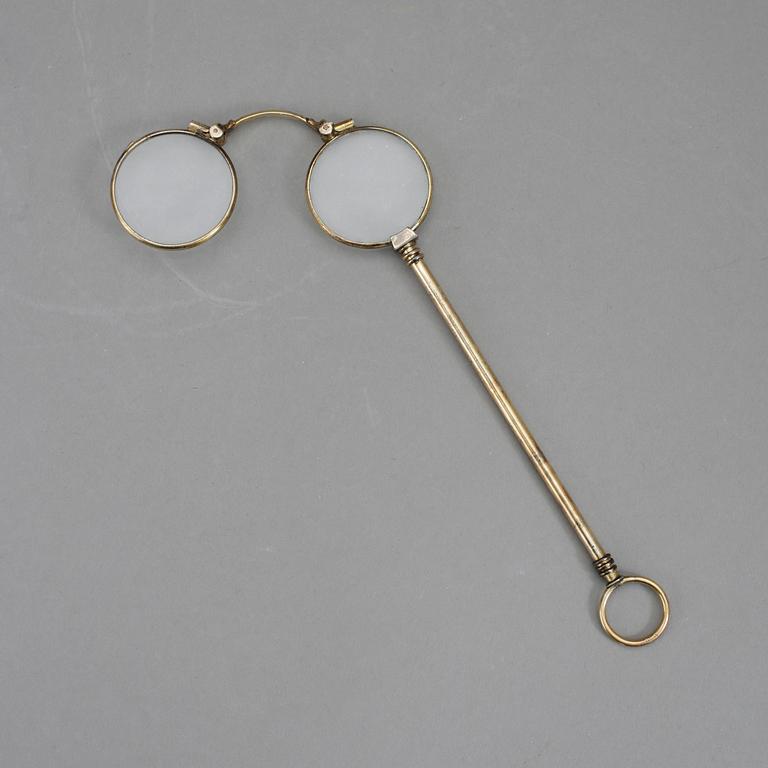 LORNJETT, 14K guld, troligen, Wien Österrike, sent 1800-tal.