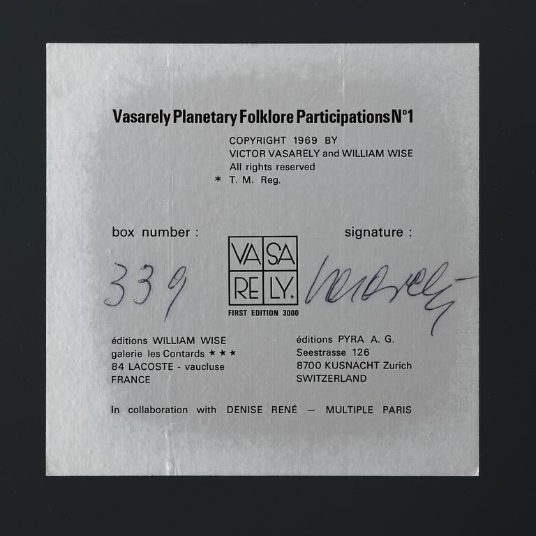 Victor Vasarely, Planetary Folklore Participations No. 1.