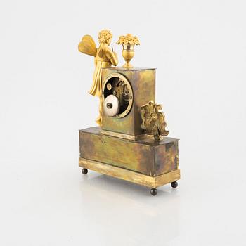 A mantle clock, presumably France, first half of the 19th century.