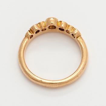 Ring, 18K guld, briljantslipade diamanter, Kultasepät Andreasen,  2011 .