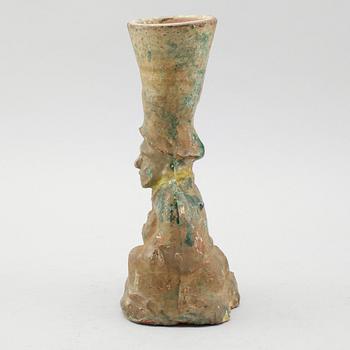 FIGUR/VAS, lergods, Kina, Han 206 f Kr - 220 e Kr.