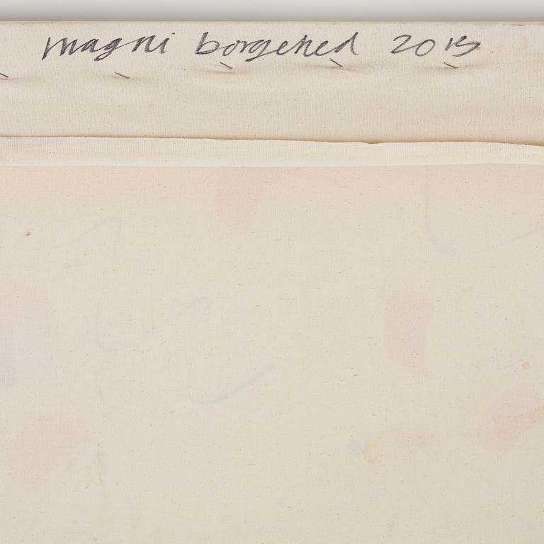 Magni Borgehed, signed and date 2013 verso. Mixed media on canvas.
