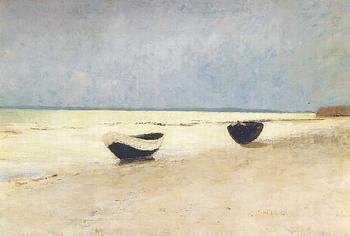 Wilhelm von Gegerfelt, Boats on the beach - Skagen.