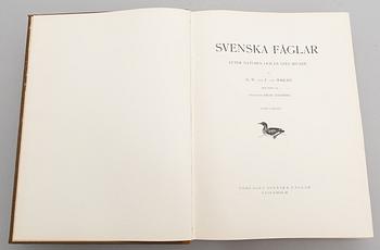 Books, 3 vol, "Svenska Fåglar", M,W & F von Wright. 1924 and 1929 Stockholm.