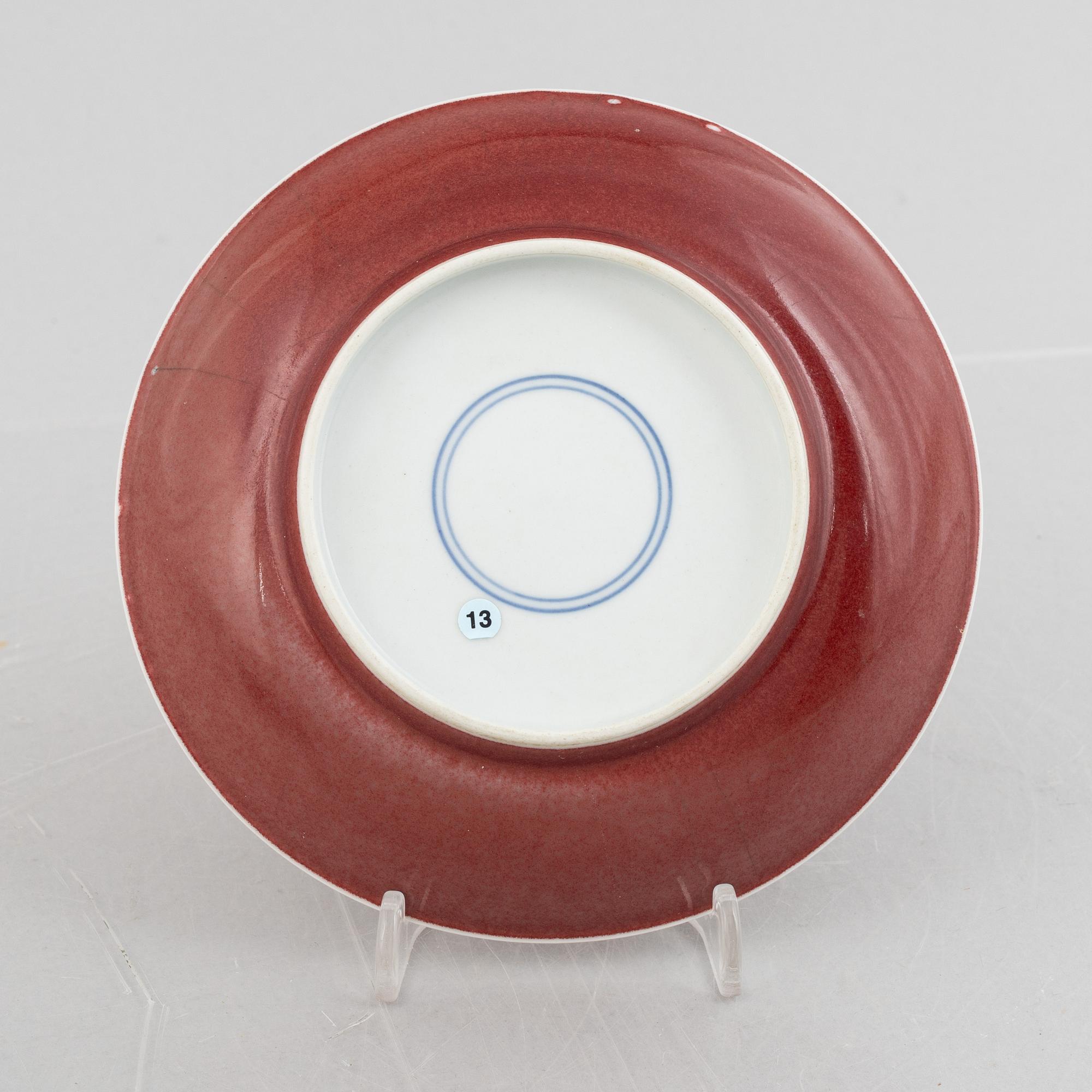 Fat, porslin. Kina, 1900-tal.