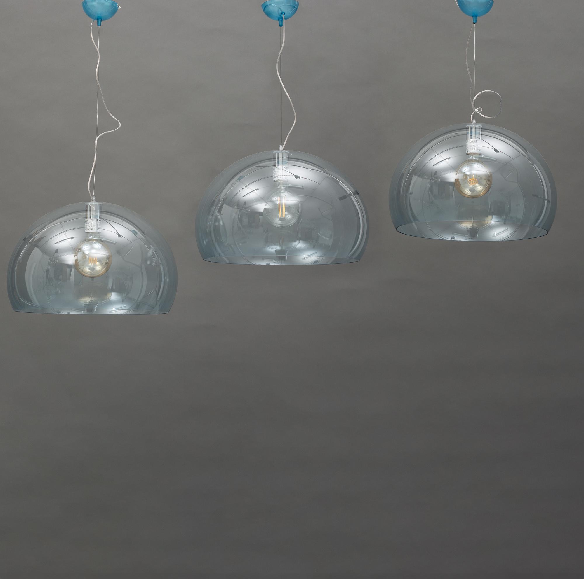 Ferruccio Laviani, ceiling lamps, 3 pcs, "Fl/y", Kartell, contemporary.