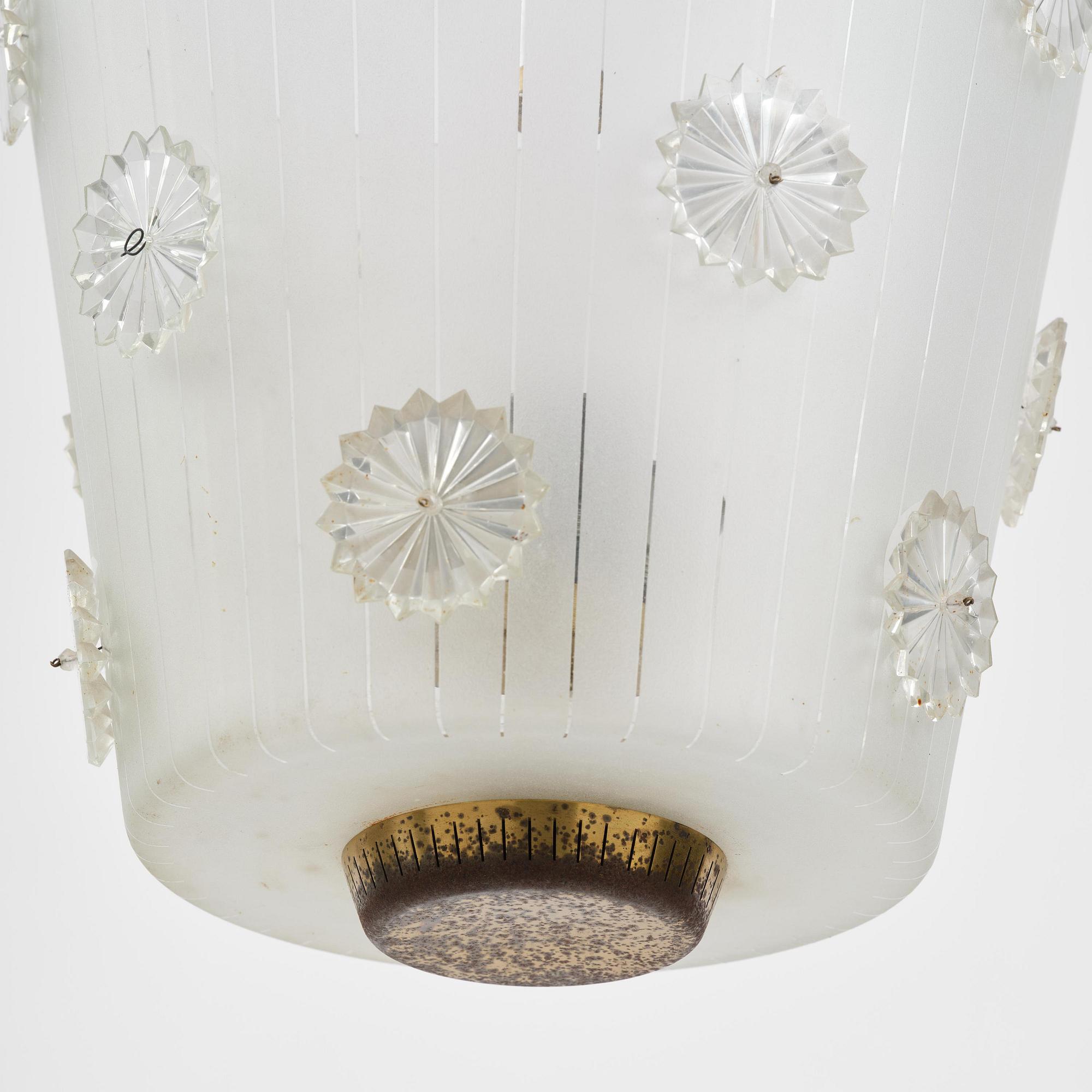 Harald Notini, a ceiling lamp model "11511", Arvid Böhlmarks Lampfabrik, Stockholm, 1940s.