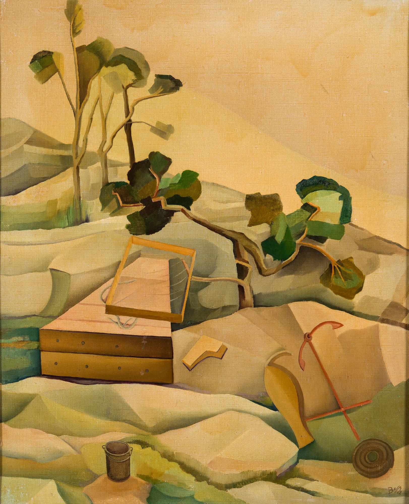 BO VON ZWEIGBERGK, olja på duk uppklistrad på pannå. Signerad Bo V Z och daterad -22.