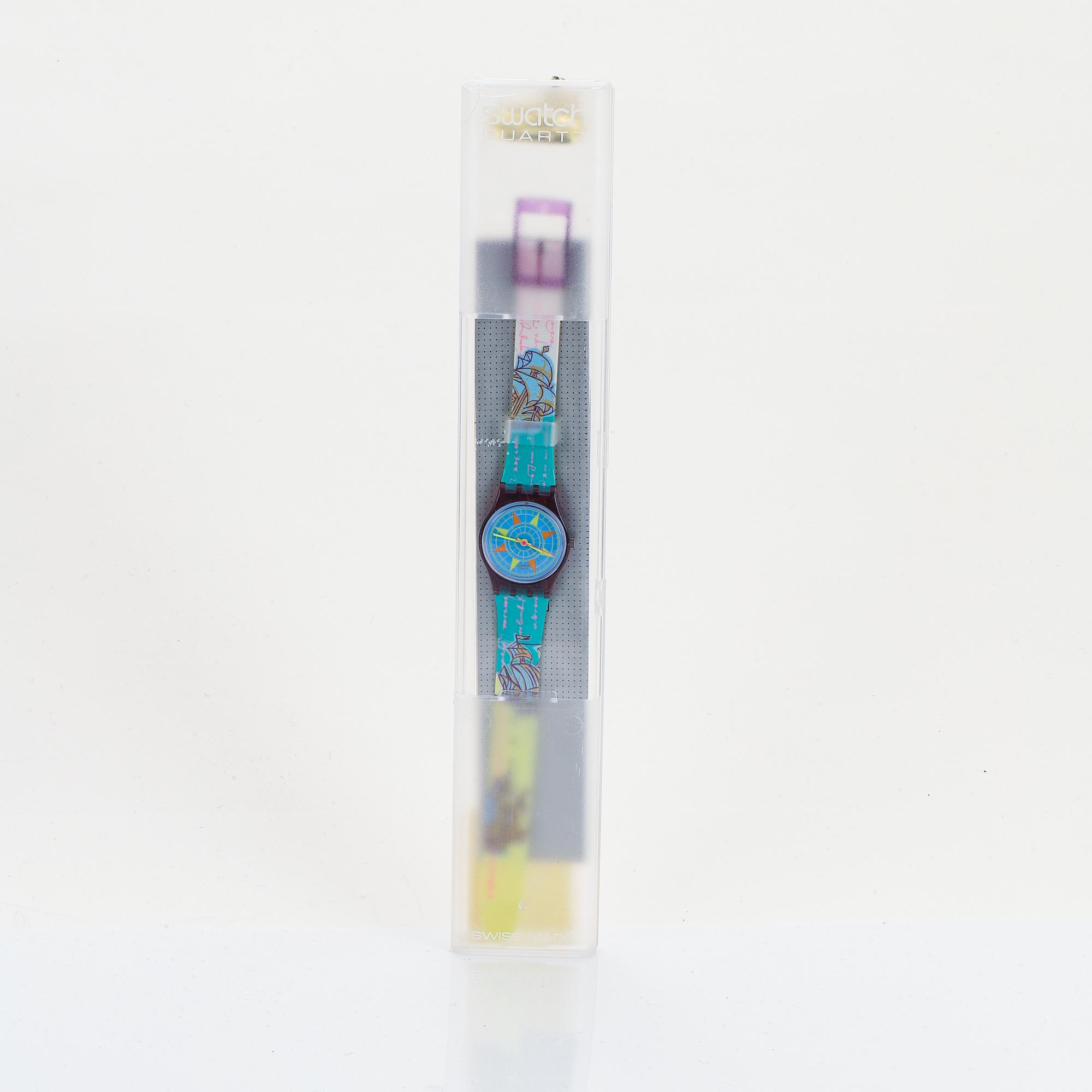 Swatch, Compass, wristwatch, 25 mm.
