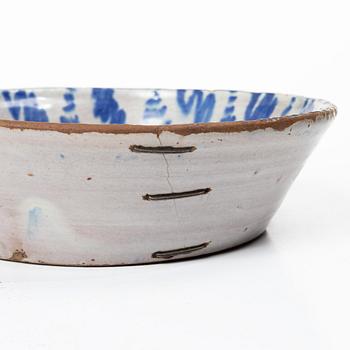 A bowl, faience, Spain, 19th century.