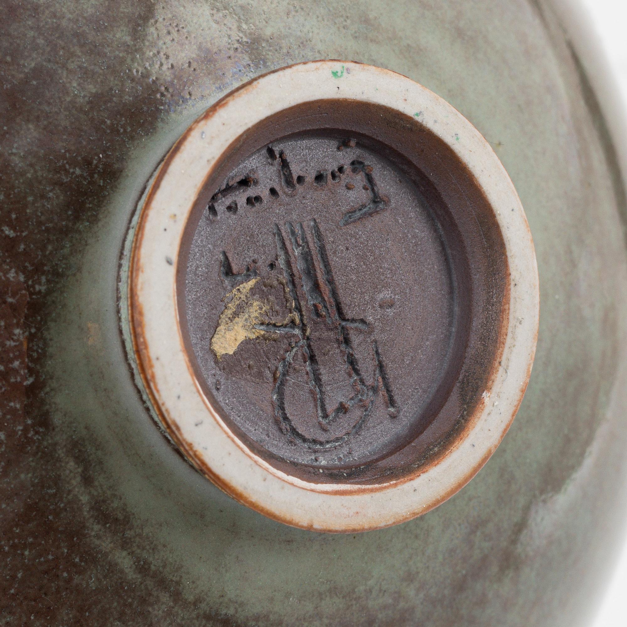 Berndt Friberg, a stoneware bowl, Gustavsbergs studio, 1970.