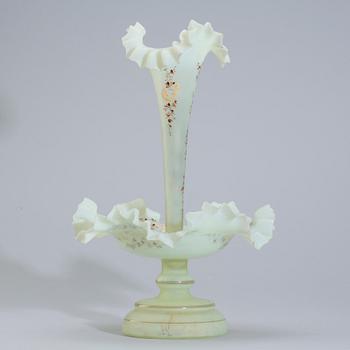BORDSUPPSATS, glas, omkring 1900.