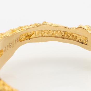 Björn Weckström, ring, 18K gold with an octagon-cut diamond, Finland 1978.