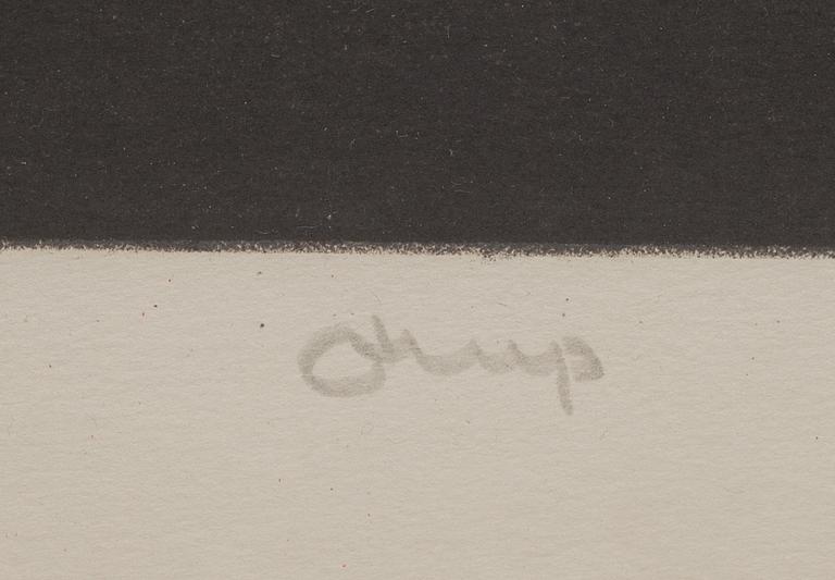 BENGT ORUP, färglitografi, signerad och numrerad 189/250.