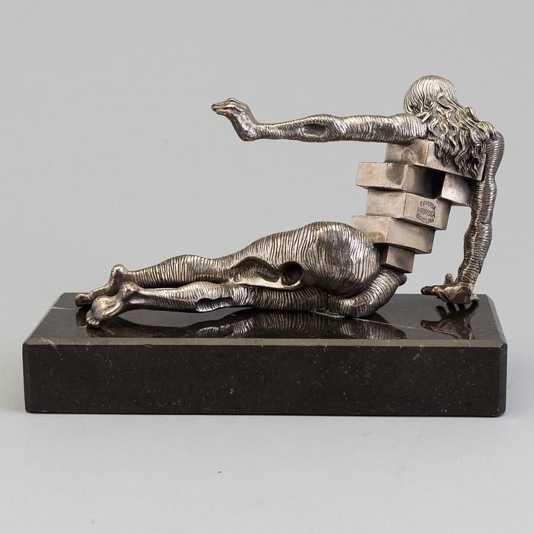 SALVADOR DALÍ, sterling silver, 1982, signed Dali and numbered 068/330-A. Founders marks Foneria Mirbosa, Barcelona.
