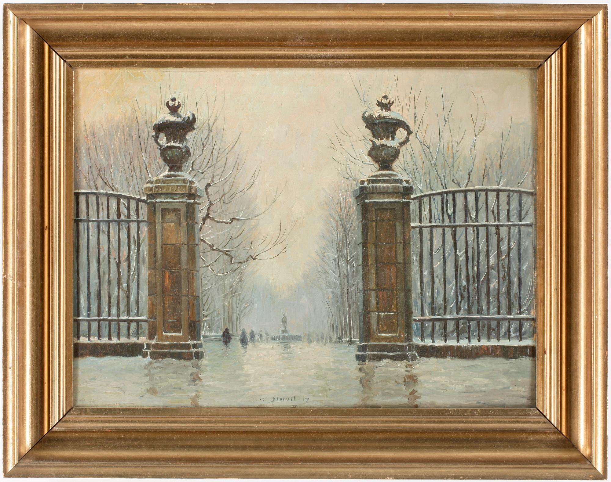 OKÄND KONSTNÄR, olja på pannå, Ryssland, 1900-talets första hälft, signerad.