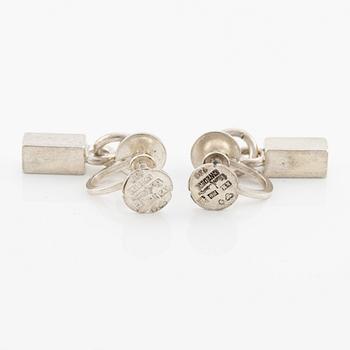 Wiwen Nilsson, earrings, one pair, silver. Lund 1952.