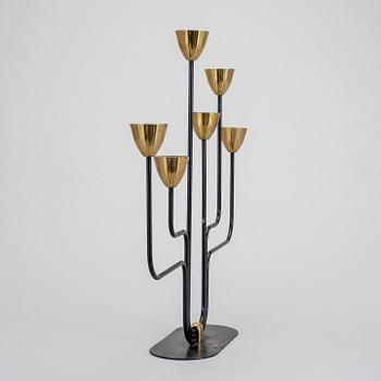 LJUSSTAKE, mässing, Gunnar Ander, Ystad Metall, 1900-talets mitt.