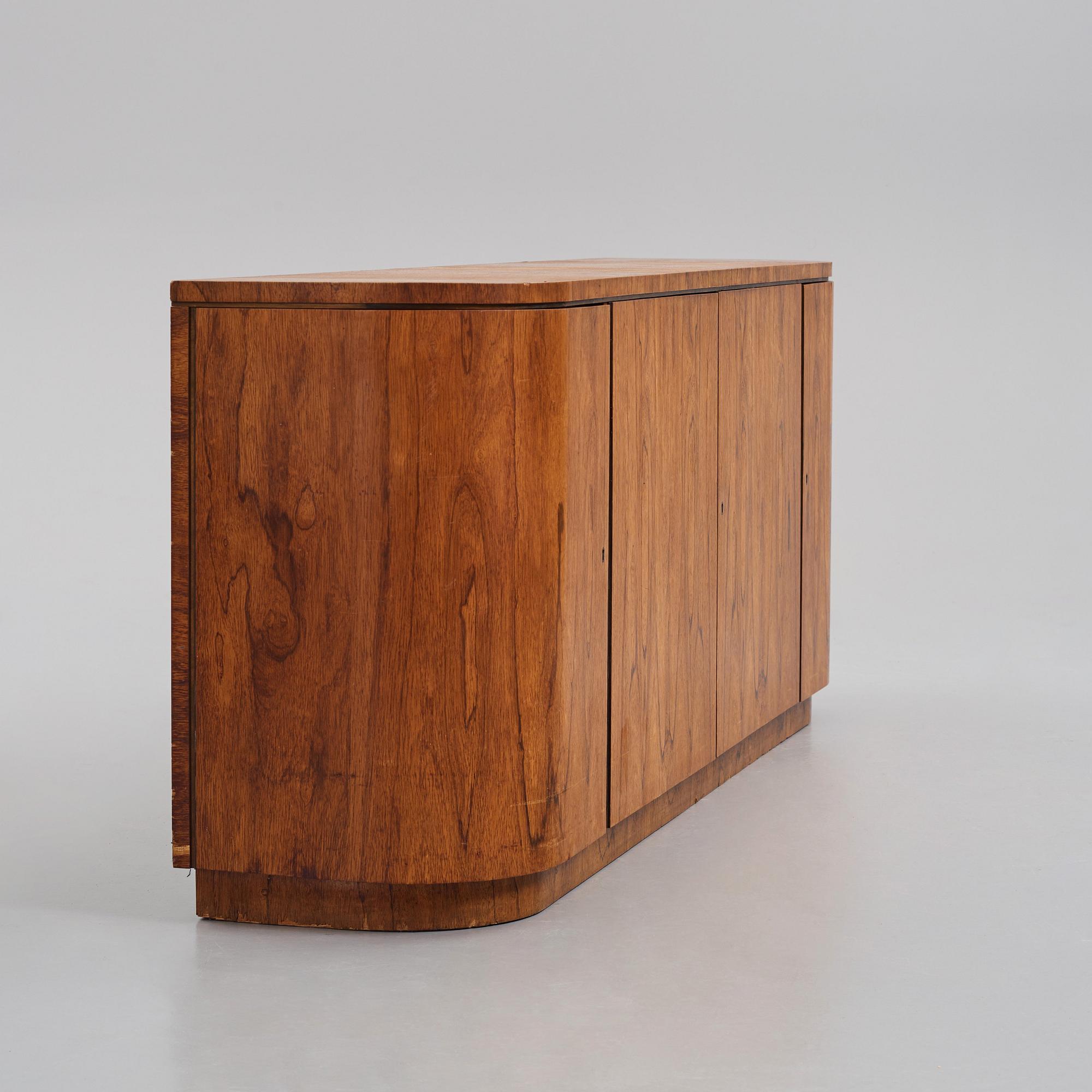 Greta Magnusson Grossman, a zebrano veneered sideboard, Firma Studio, Stockholm ca 1935.