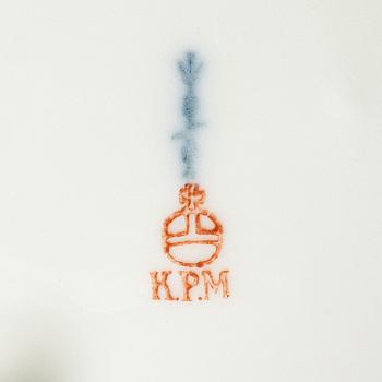 A pierced rococo-style porcelain bowl, KPM, Germany, early 20th century.