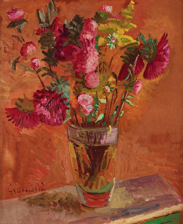 Isaac Grünewald, Flower still life.