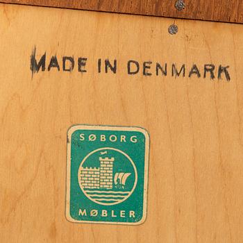 A 1960s Børge Mogensen teak and oak bureau Soborg möbler Denmark.