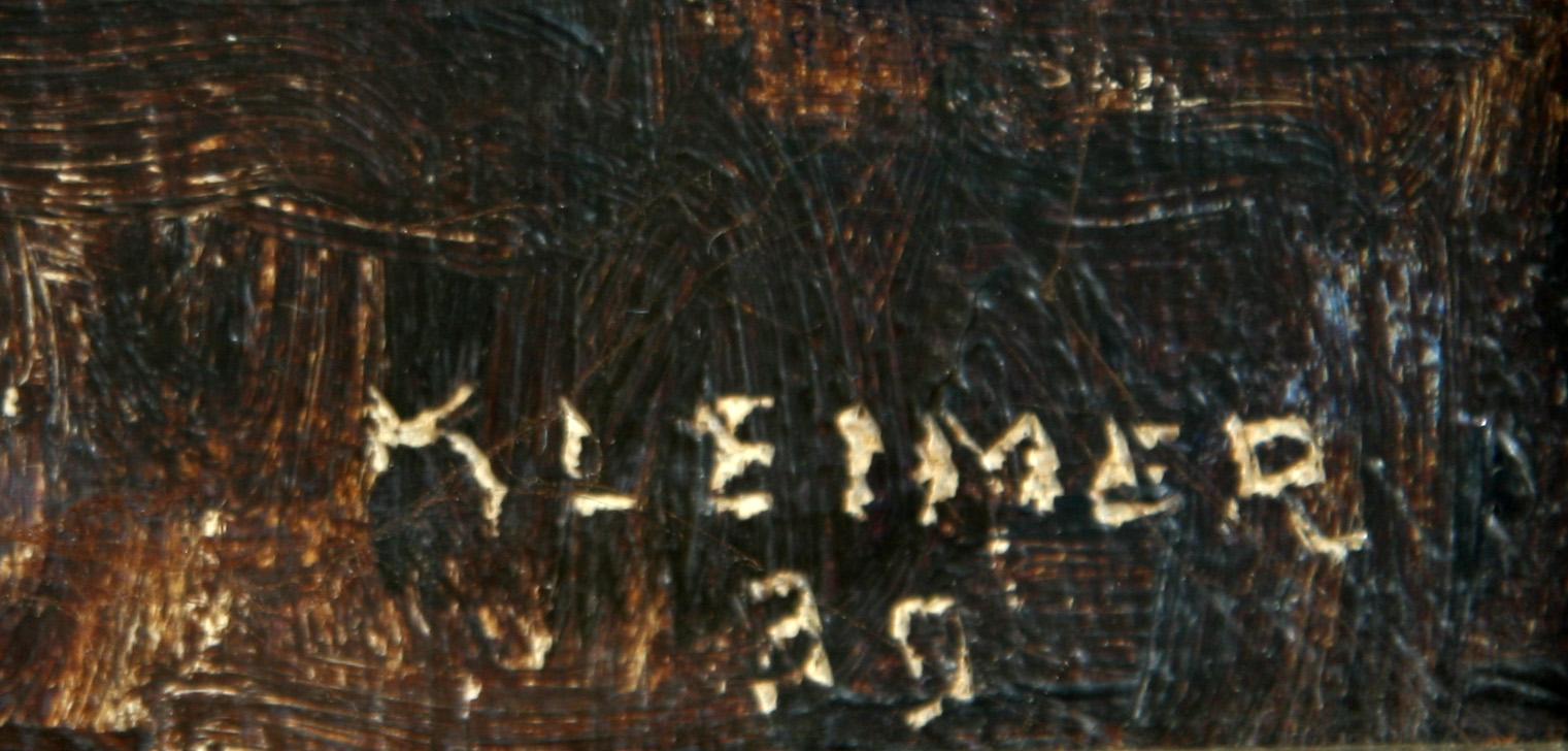 AXEL KLEIMER, olja på uppfordrad duk, sign och dat -39.