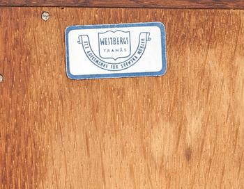 SKÅP. "Krus" Yngve Ekström, märkt Westbergs Möbler AB i Tranås, 1950-tal.