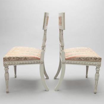 STOLAR, ett par, sengustaviansk stil, ca 1900.