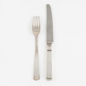 Jacob Ängman, a 'Rosenholm' silver sandwich cutlery, GAB, some Stockholm 1951  (24 pcs).