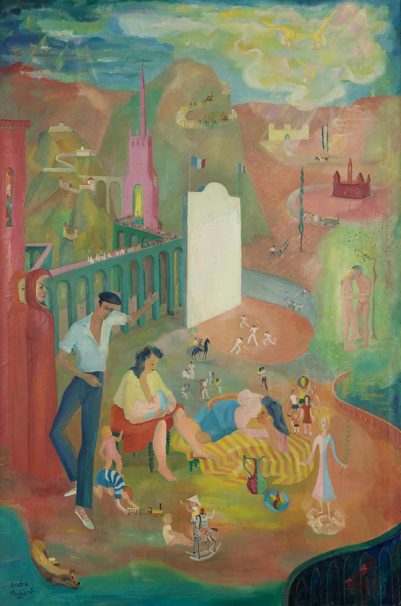 André Bouhéret, Figurmotiv, Frankrike.