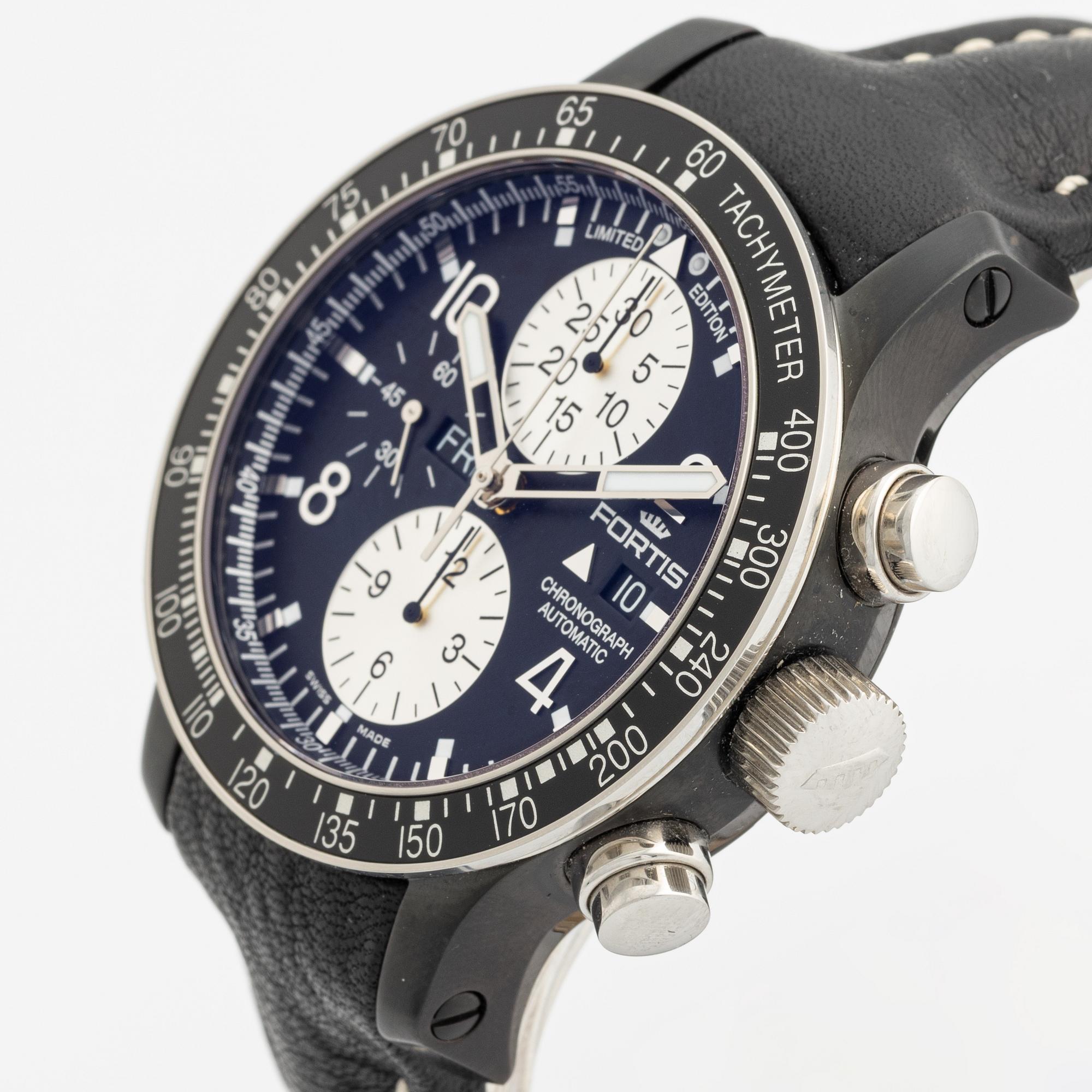 Fortis, B-42 Stratoliner, "Limited Edition", chronograph, wristwatch, 43.5 mm.
