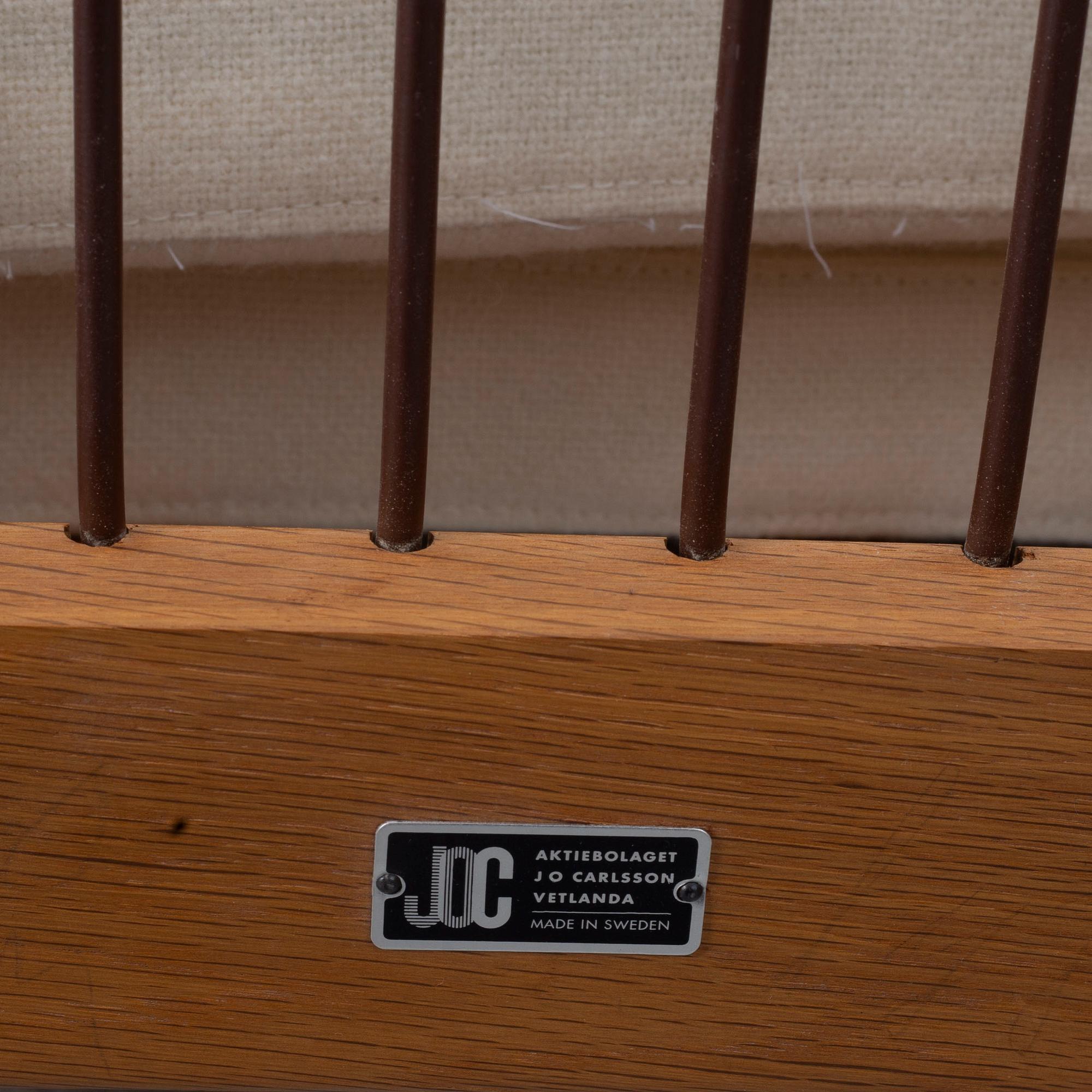 Karl Erik Ekselius, armchairs, a pair, JOC Vetlanda, 1Sweden 1960s.