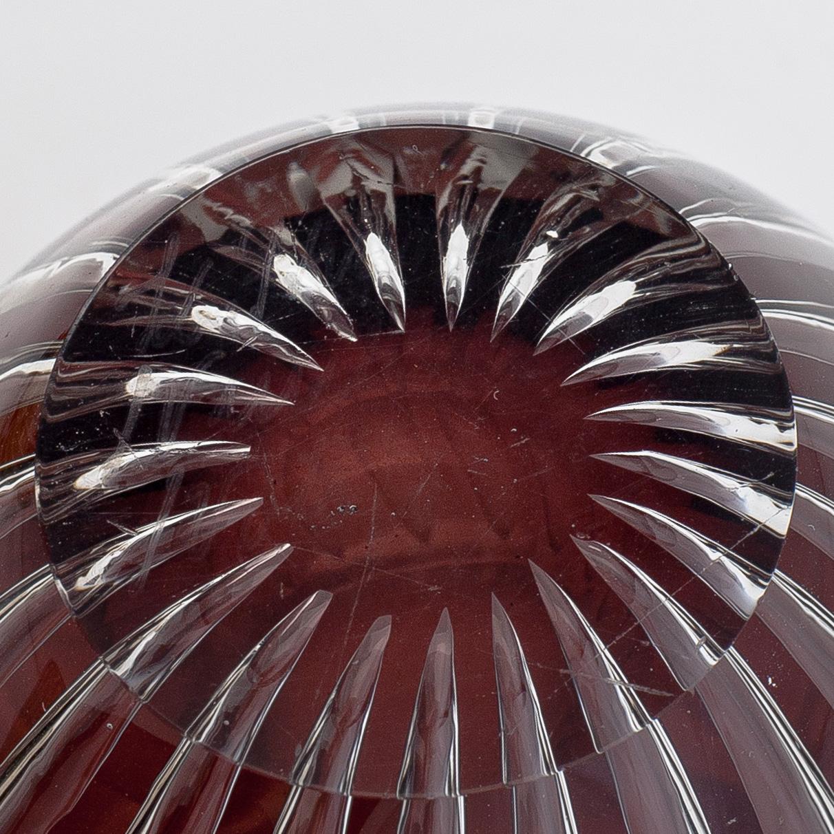 Kaj Franck, konstglas, 4 st, "Kaisla", signerade K. Franck, Nuutajärvi Notsjö, 1950-tal.