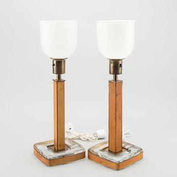 A PAIR OF TABLE LAMPS BY BÖHLMARKS, MODEL 15773, SECOND HALF OF 20TH CENTURY.