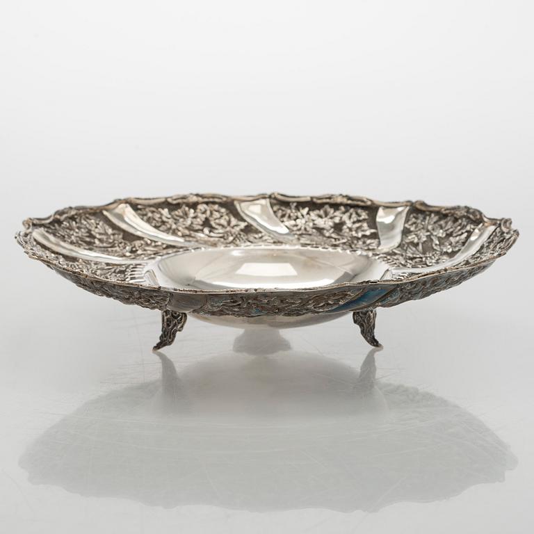 Skål, silver (900), möjligen Mellanöstern, 1900-tal.