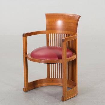 FRANK LLOYD WRIGHT, ARMCHAIR, 606 "Barrel Chair", Cassina.