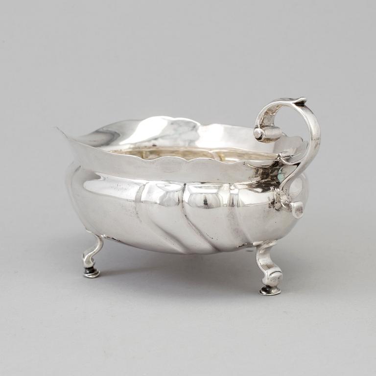 A Swedish mid 18th century silver cream-jug, marks of Kilian Kelson, Stockholm 1753.