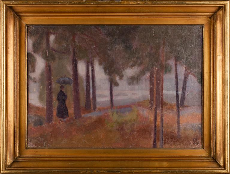EMIL EDVARD DANIELSSON, olja på duk, signerad ED och daterad 1917.