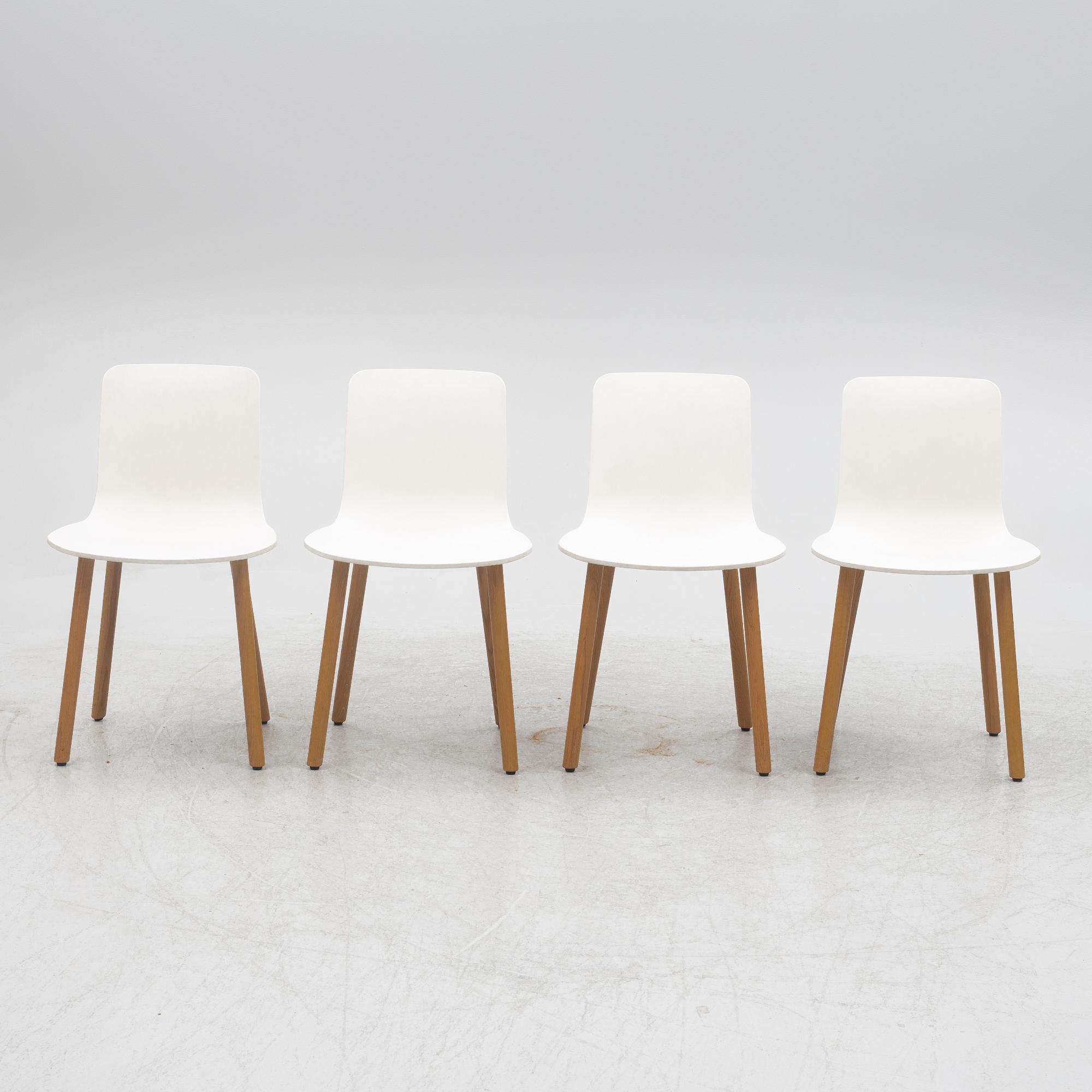 Jasper Morrison, a set of four 'HAL' chairs, Vitra 2015.