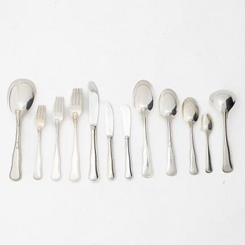 A Danish silver cutlery set, model 'Old Danish', Cohr, Swedish import mark (101 pieces).