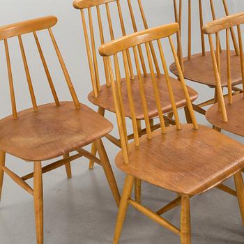 A SET OF 6 "FANETT" BY ILMARI TAPIOVAARA FOR EDSBYN. 1960'S.