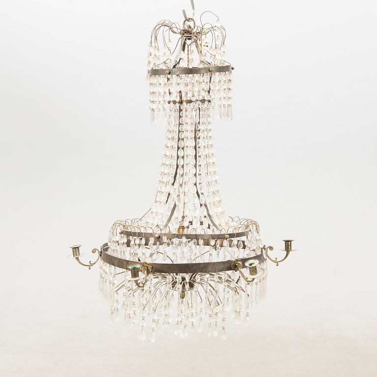 Chandelier in the Empire style, circa 1900.