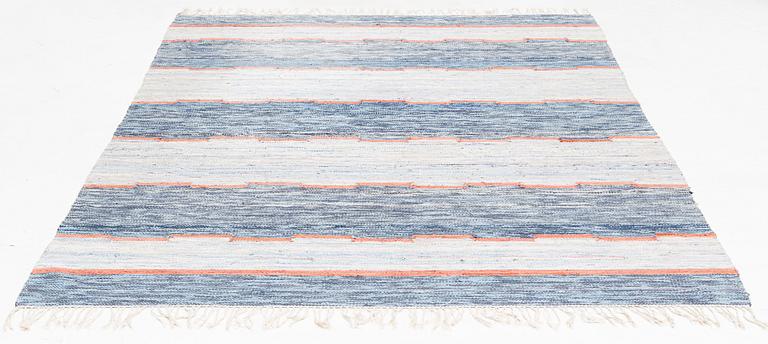 A Swedish rag rug, 1940-50s, circa 290 x 200 cm.